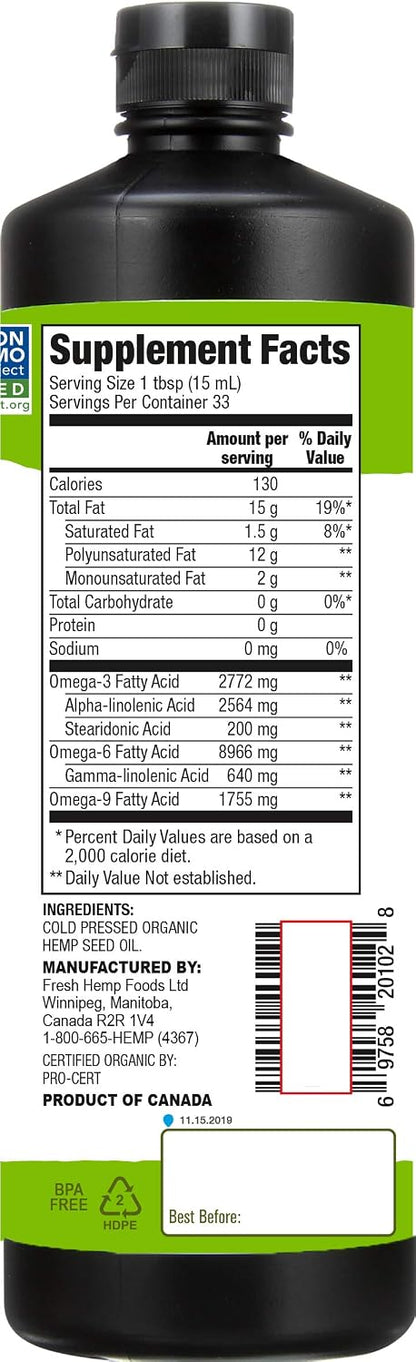 Hemp Seed Oil by Manitoba Harvest