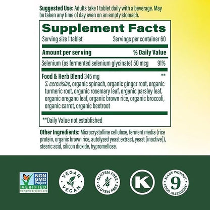 Selenium 50mcg Tablets by MegaFood