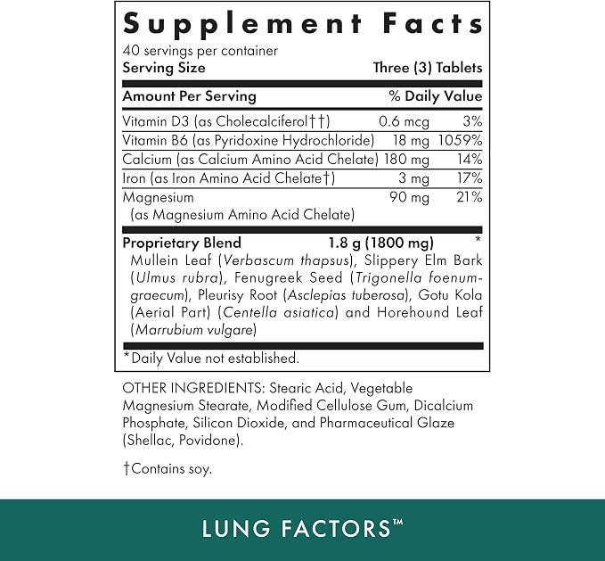 Lung Factors Tablets by Michael's Health