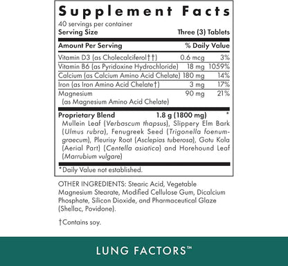 Lung Factors Tablets by Michael's Health
