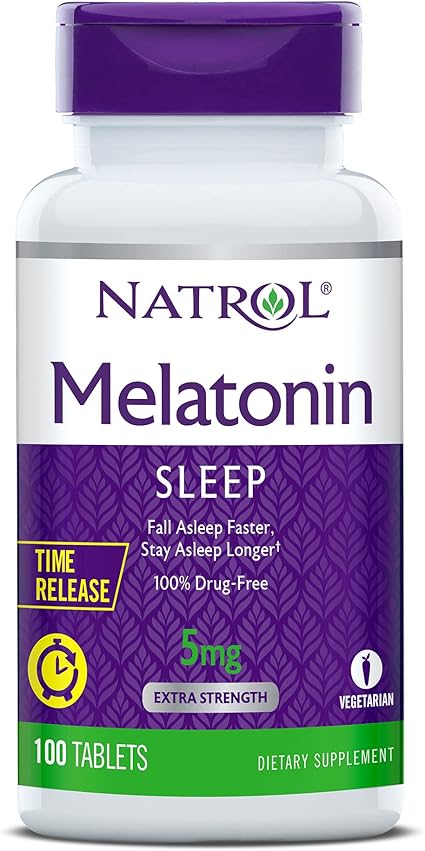 Melatonin 5mg Time Release Tablets by Natrol