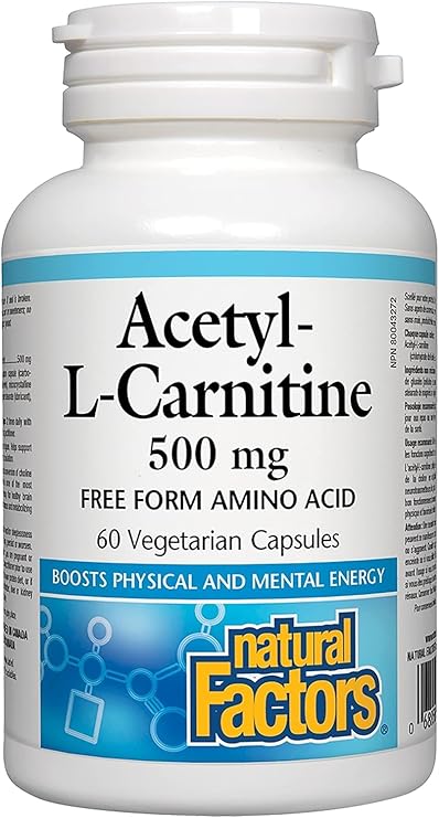 Acetyl L-Carnitine 500mg Capsules by Natural Factors