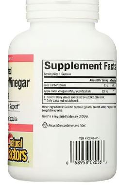 Fermented Apple Cider Vinegar Capsules Twin Pack by Natural Factors