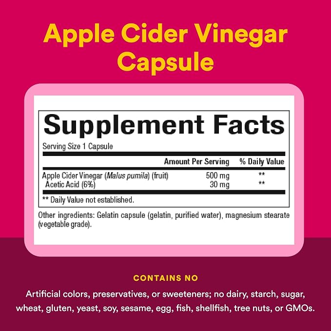 Fermented Apple Cider Vinegar Capsules Twin Pack by Natural Factors