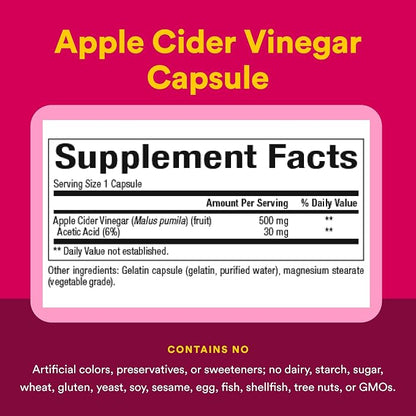 Fermented Apple Cider Vinegar Capsules Twin Pack by Natural Factors