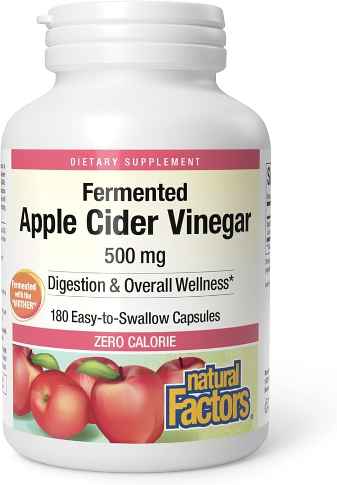 Fermented Apple Cider Vinegar Capsules Twin Pack by Natural Factors