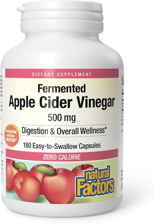 Fermented Apple Cider Vinegar Capsules Twin Pack by Natural Factors