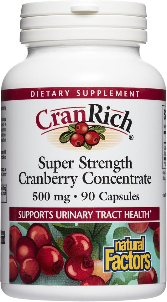 CranRich Cranberry Concentrate 500mg Capsules by Natural Factors