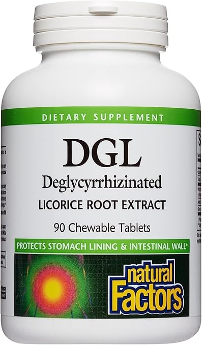 DGL Licorice Root Extract Chewable Tablets by Natural Factors