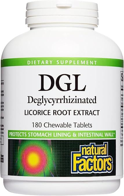 DGL Licorice Root Extract Chewable Tablets by Natural Factors