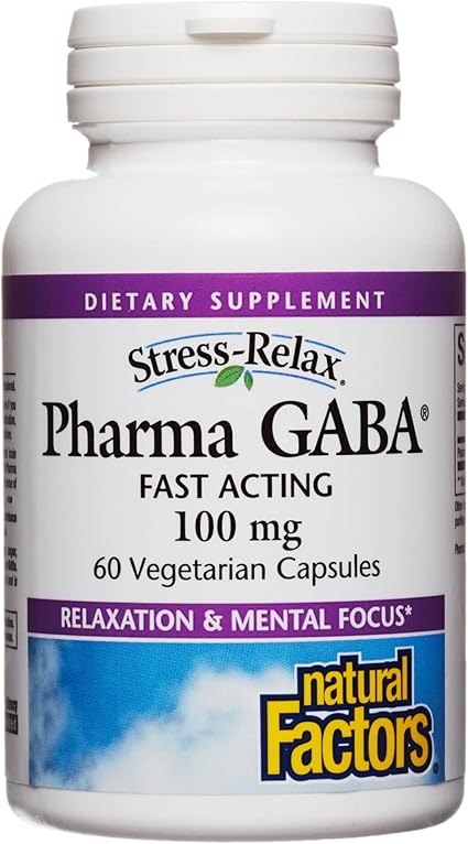 GABA 100mg Capsules by Natural Factors