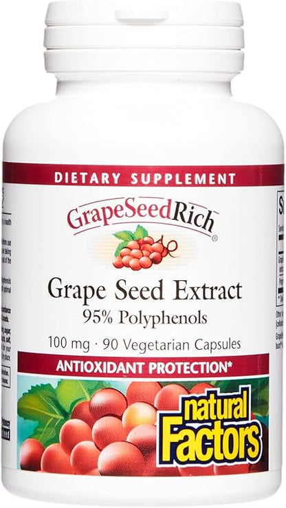 Grapeseed Extract Capsules by Natural Factors