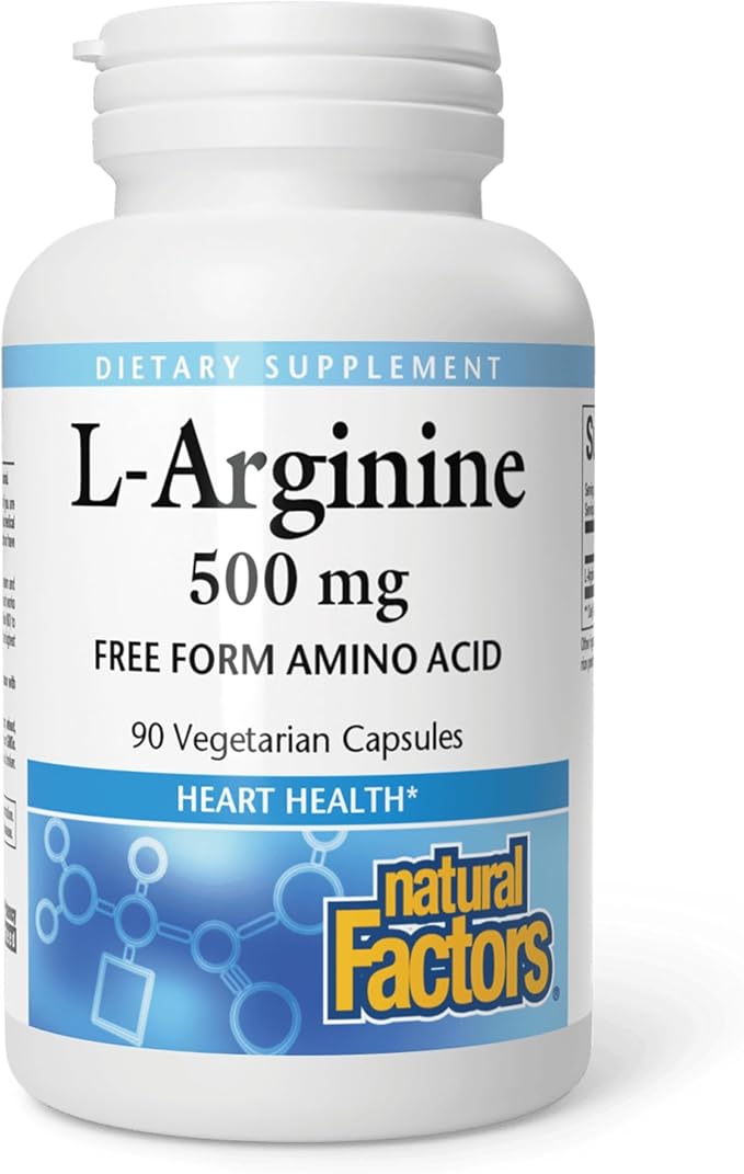 L-Arginine 500mg Capsules by Natural Factors