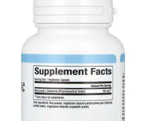 L-Glutamine 500mg Capsules by Natural Factors