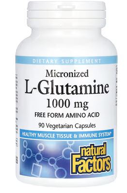 L-Glutamine 1000mg Capsules by Natural Factors