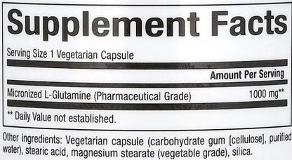 L-Glutamine 1000mg Capsules by Natural Factors