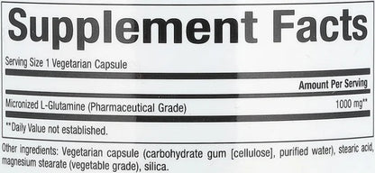 L-Glutamine 1000mg Capsules by Natural Factors