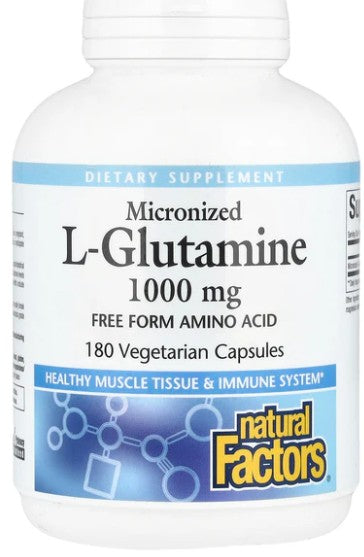 L-Glutamine 1000mg Capsules by Natural Factors