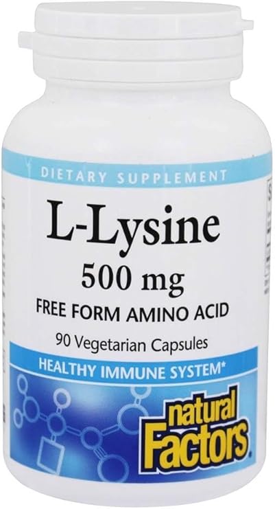 L-Lysine 500mg Capsules by Natural Factors