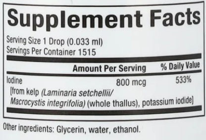 Liquid Kelp 800mcg Iodine by Natural Factors