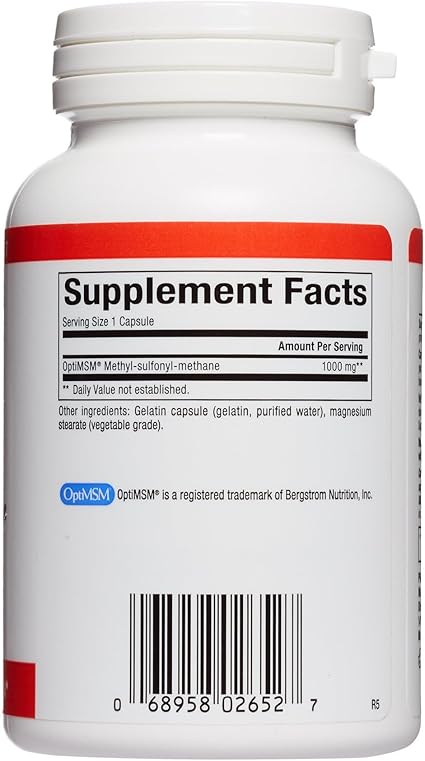MSM 1000mg Capsules by Natural Factors