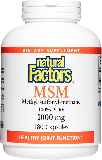 MSM 1000mg Capsules by Natural Factors