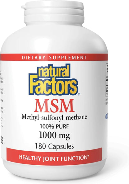 MSM 1000mg Capsules by Natural Factors