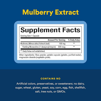Mulberry Extract 100mg Capsules by Natural Factors