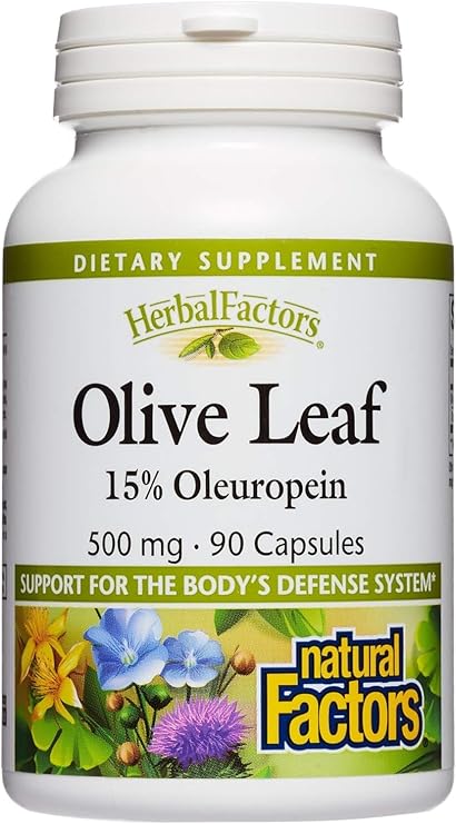 Olive Leaf Extract 500mg Capsules by Natural Factors