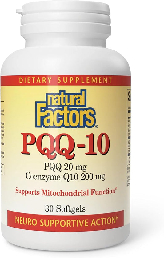 PQQ 20mg CoQ10 200mg Softgels by Natural Factors