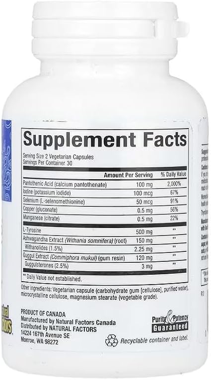 ThyroSense Thyroid Formula Capsules by Natural Factors