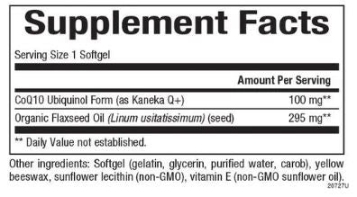 Ubiquinol CoQ-10 100mg Softgels by Natural Factors