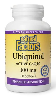 Ubiquinol CoQ-10 100mg Softgels Twin Pack by Natural Factors