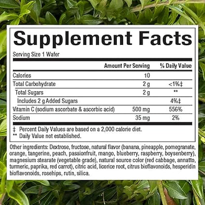 Vitamin C 500mg Mixed Fruit Chewable Tablets by Natural Factors