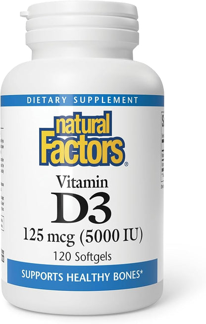 Vitamin D3 5000iu Softgels Twin Pack by Natural Factors