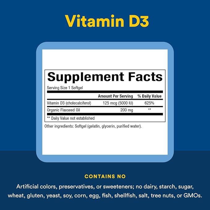 Vitamin D3 5000iu Softgels Twin Pack by Natural Factors