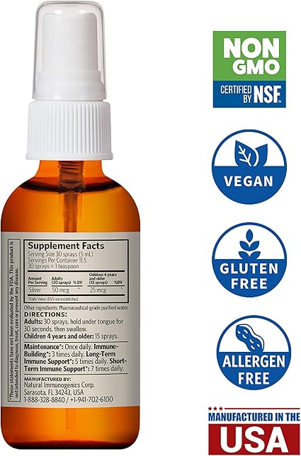 Colloidal Silver 10 PPM Spray by Sovereign Silver