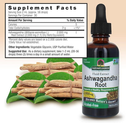 Ashwagandha Root Alcohol Free Extract by Nature's Answer