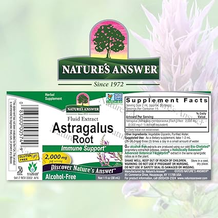 Astragalus Root Alcohol Free Extract by Nature's Answer