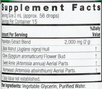 Black Walnut & Wormwood Alcohol Free Extract by Nature's Answer