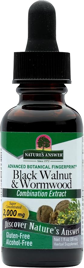 Black Walnut & Wormwood Alcohol Free Extract by Nature's Answer