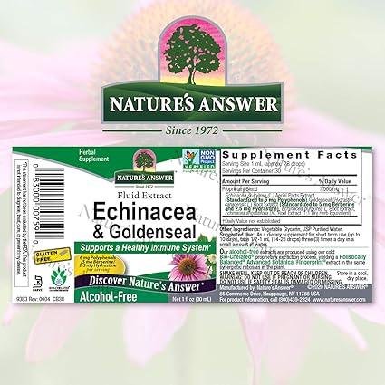 Echinacea & Goldenseal Alcohol Free Extract by Nature's Answer