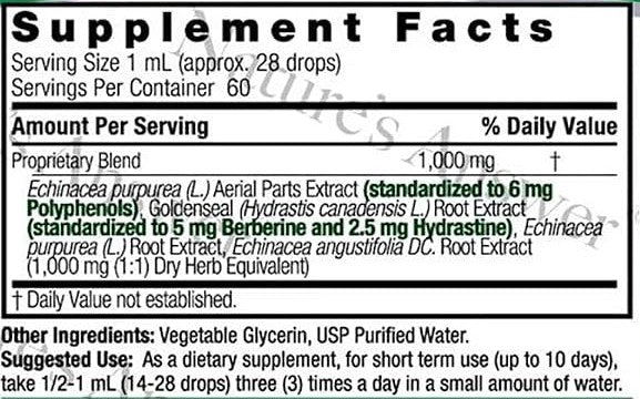 Echinacea & Goldenseal Alcohol Free Extract by Nature's Answer