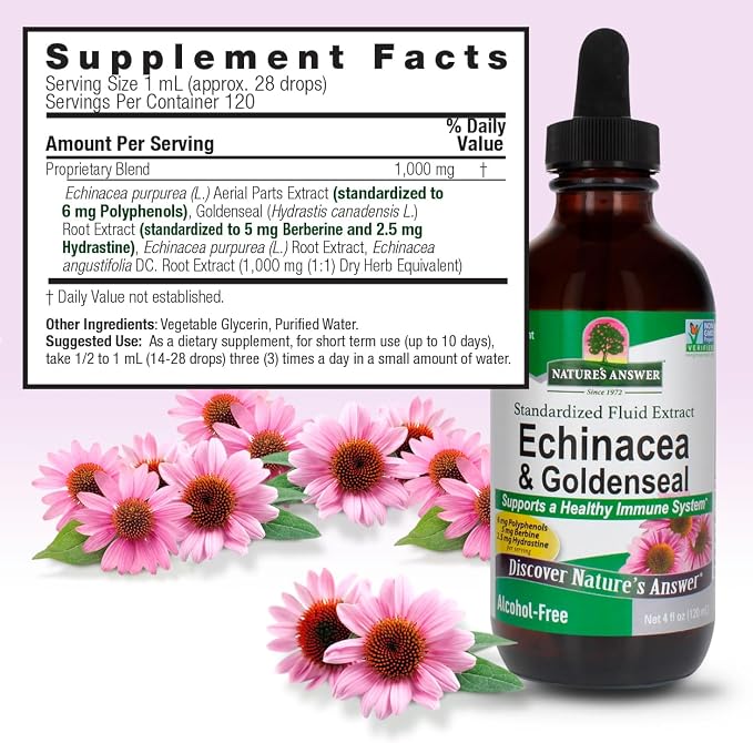 Echinacea & Goldenseal Alcohol Free Extract by Nature's Answer