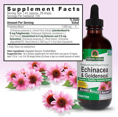 Echinacea & Goldenseal Alcohol Free Extract by Nature's Answer
