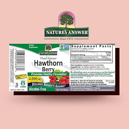 Hawthorn Berries Alcohol Free Extract by Nature's Answer