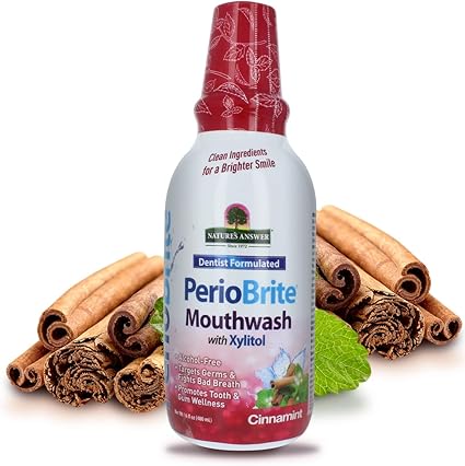 Periobrite Cinnamon Mouthwash by Nature's Answer