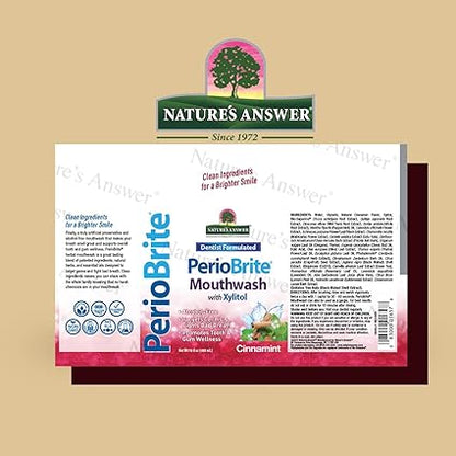 Periobrite Cinnamon Mouthwash by Nature's Answer