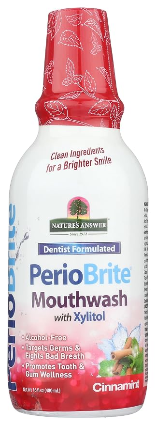 Periobrite Cinnamon Mouthwash by Nature's Answer