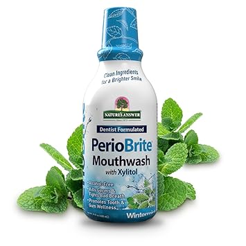 Periobrite Wintermint Mouthwash by Nature's Answer